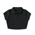I’m Just A Gal V-Neck Lapel Crop Top