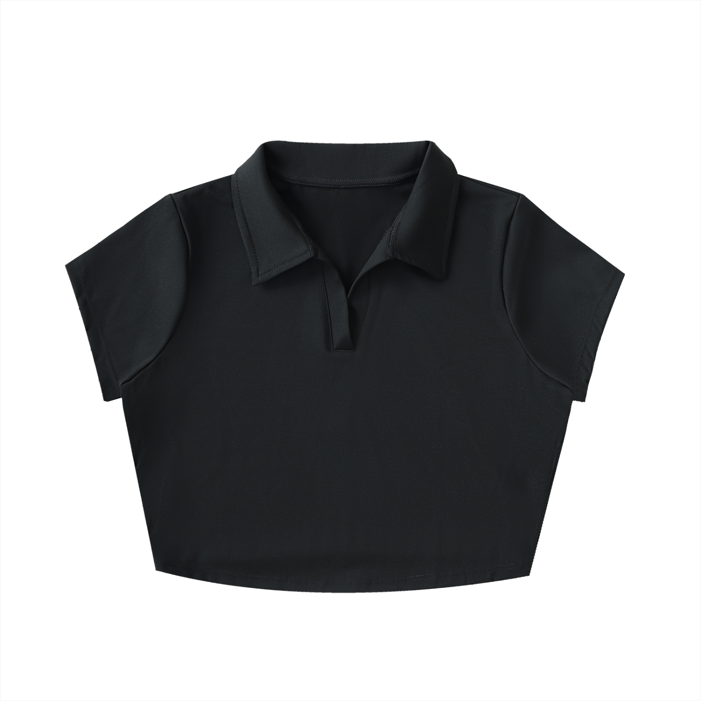 I’m Just A Gal V-Neck Lapel Crop Top